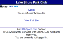 Tablet Screenshot of lakeshorepark.org